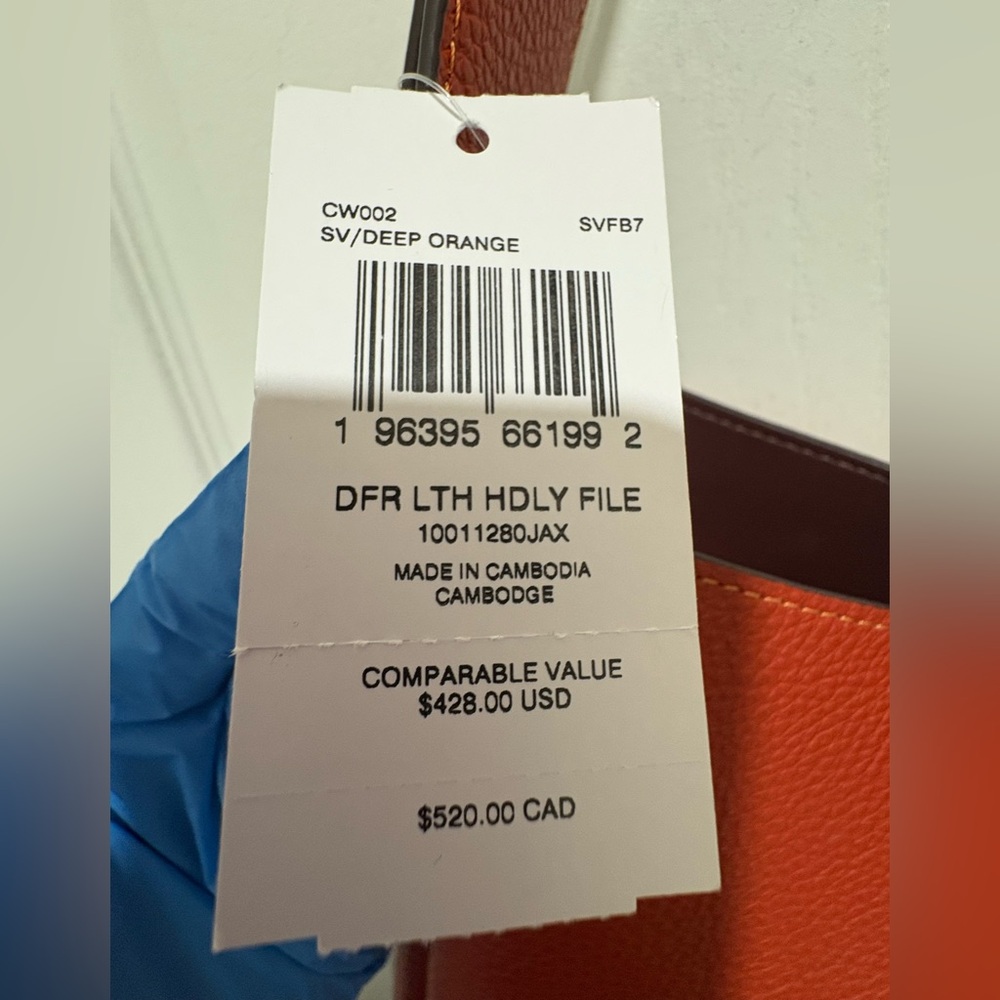 *NWT* Coach Hadley Convertible Crossbody Bag (Deep Orange) CW002 - Picture 6 of 6